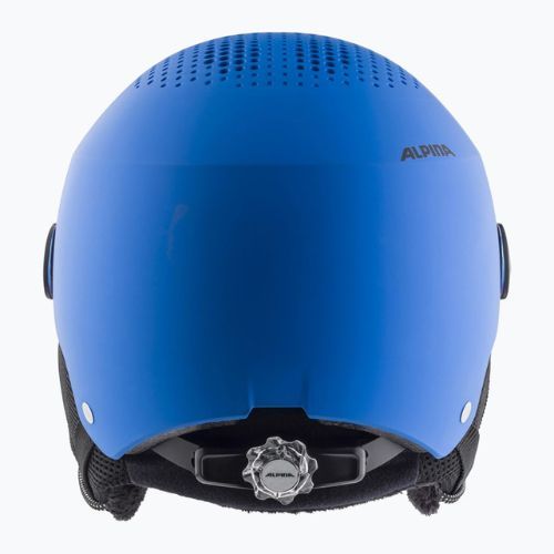 Skihelme für Kinder Alpina Zupo Visor Q-Lite blue matt