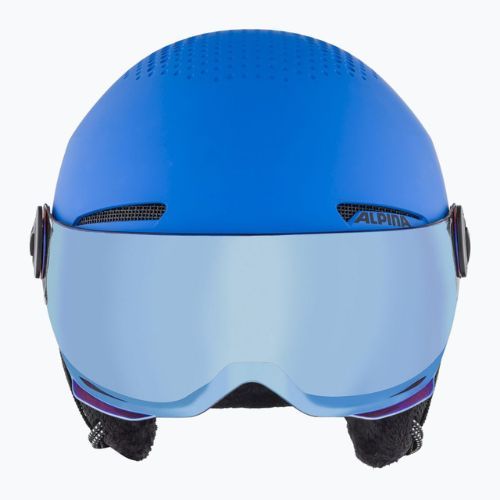 Skihelme für Kinder Alpina Zupo Visor Q-Lite blue matt