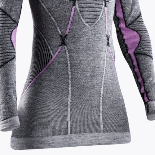 Damen Thermo-T-Shirt X-Bionic Apani 4.0 Merino grau/violett APWT06W19W