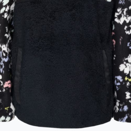 Snowboard-Sweatshirt für Kinder ROXY Alabama 2021 true black black flowers