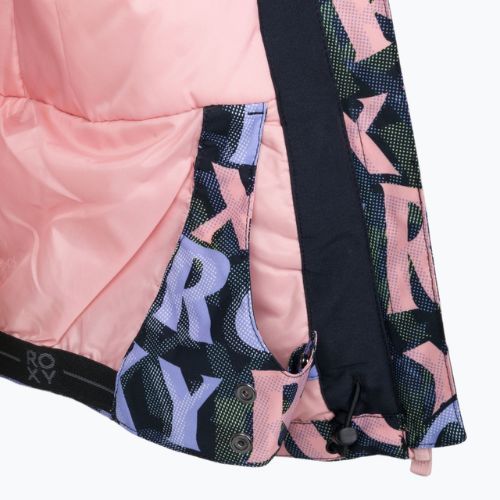 Snowboardjacke für Kinder ROXY Jet Ski 2021 true black sunbeam lettering