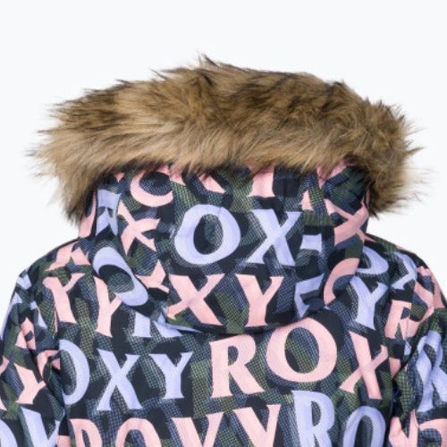 Snowboardjacke für Kinder ROXY Jet Ski 2021 true black sunbeam lettering