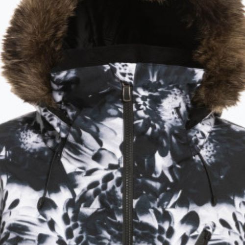 Snowboardjacke für Frauen ROXY Jet Ski Premium 2021 true black future flower