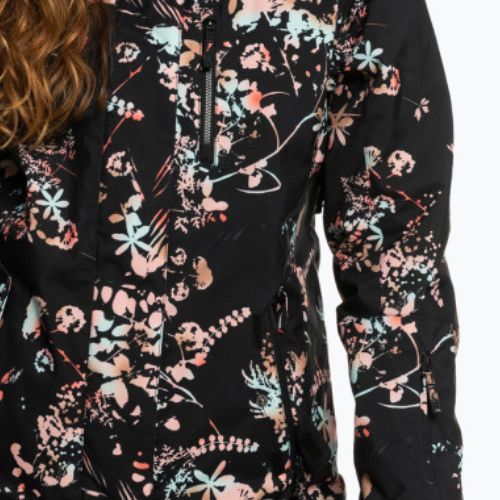 Snowboardjacke für Frauen ROXY Jetty 2021 true black tropical cyanotype