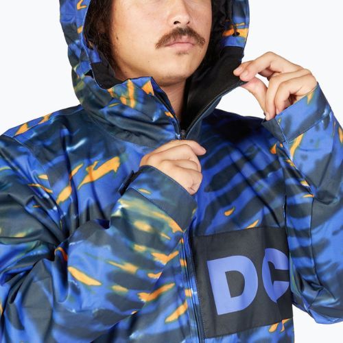 Snowboardjacke für Männer DC Propaganda angled tie dye royal blue