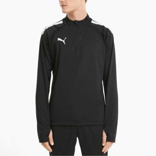 PUMA Teamliga 1/4 Zip Top Fußball Sweatshirt schwarz 657236_03