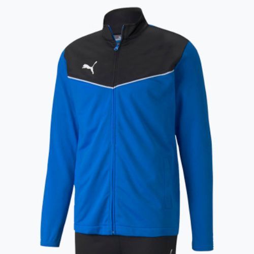 PUMA Herren Fußball-Trainingsanzug Individualrise Trainingsanzug blau/schwarz 657534_06