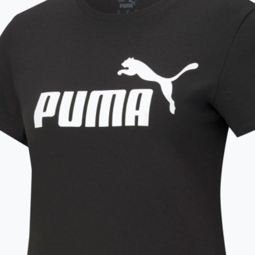 Damen Trainings-T-Shirt PUMA ESS Logo Tee schwarz 586774_01