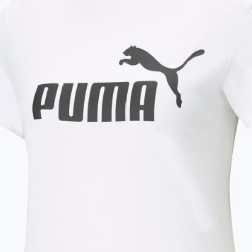 Damen Trainings-T-Shirt PUMA ESS Logo Tee weiß 586774_02