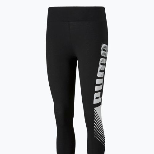 Damen Trainingsleggings PUMA Essentials Graphic schwarz 586875_01