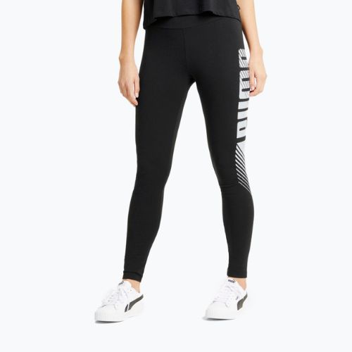 Damen Trainingsleggings PUMA Essentials Graphic schwarz 586875_01