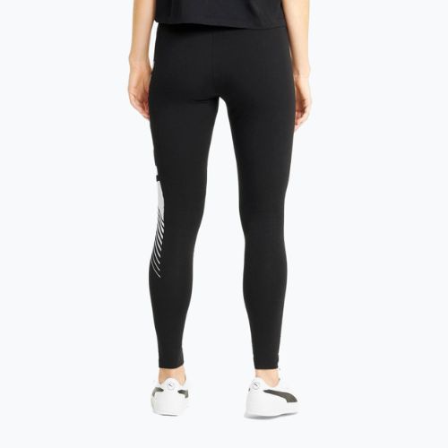 Damen Trainingsleggings PUMA Essentials Graphic schwarz 586875_01