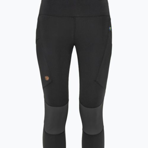 Damen-Trekking-Leggings Fjällräven Abisko Trekking Tights Pro schwarz F84771