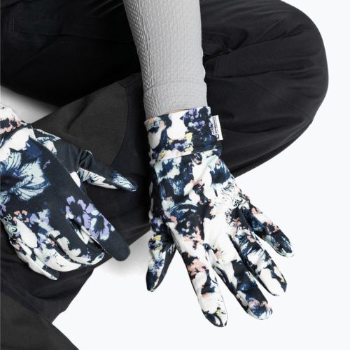 Snowboard-Handschuhe für Frauen ROXY Hydrosmart Liner 2021 true black black flowers