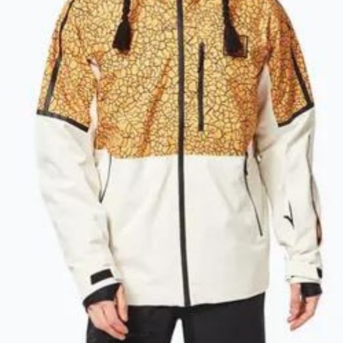 Oakley TC Gunn 2.0 RC Shell Herren Snowboard Jacke weiß und gelb FOA403429