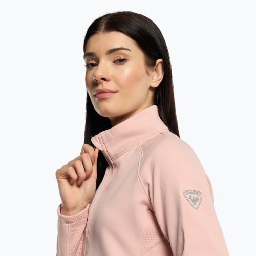 Damen-Ski-Sweatshirt Rossignol Classique Clim pink