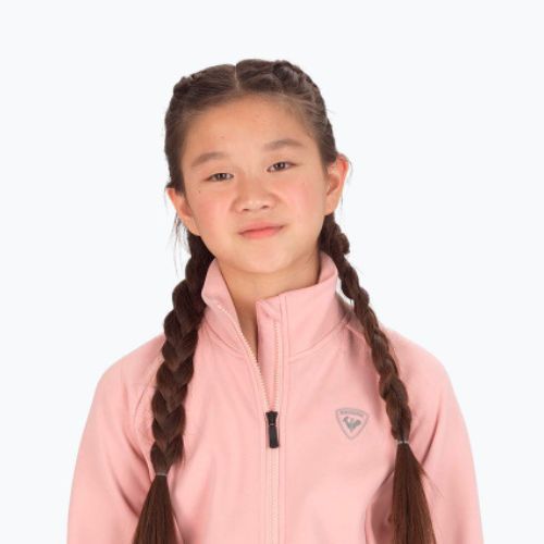 Kinder-Ski-Sweatshirt Rossignol Fz Clim pink