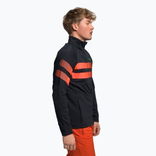 Herren-Ski-Sweatshirt Rossignol Hero Clim black/red