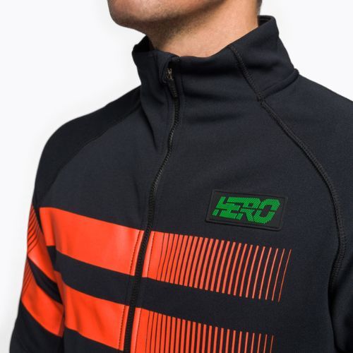 Herren-Ski-Sweatshirt Rossignol Hero Clim black/red