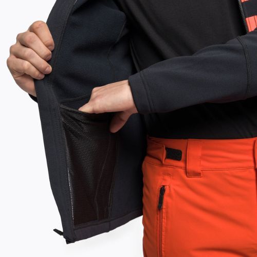 Herren-Ski-Sweatshirt Rossignol Hero Clim black/red