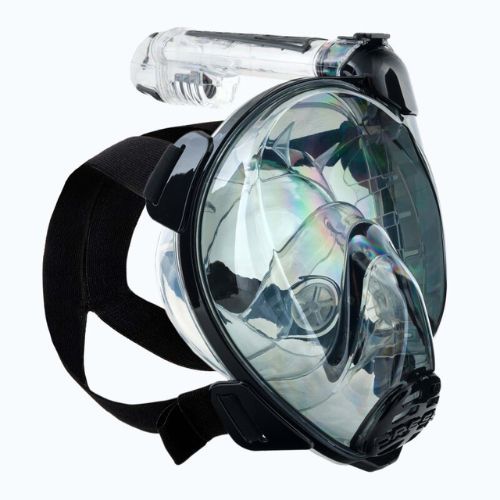 Cressi Duke Dry Vollgesichtsmaske zum Schnorcheln schwarz/grau XDT060050