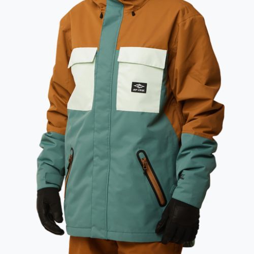 Snowboardjacke Herren Rip Curl Pinnacle grün-braun 4MOU 146