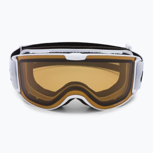 Skibrille UVEX Skyper P white mat/polavision brown/clear 55//444/13