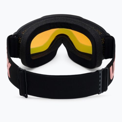 Skibrille UVEX Downhill 2 S black mat/mirror rose colorvision yellow 55//447/243