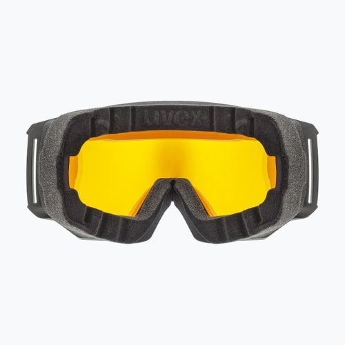 Skibrille UVEX Athletic FM black mat/mirror green lasergold lite55//52/233