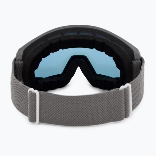 Skibrille UVEX Athletic FM rhino mat/mirror silver blue 55//52/523