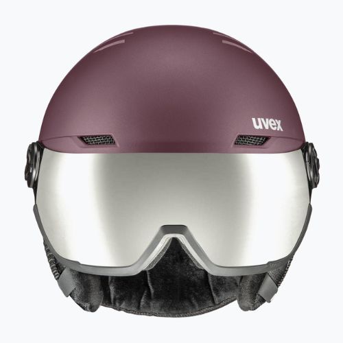 Skihelm UVEX Wanted Visor violett 56/6/262/75