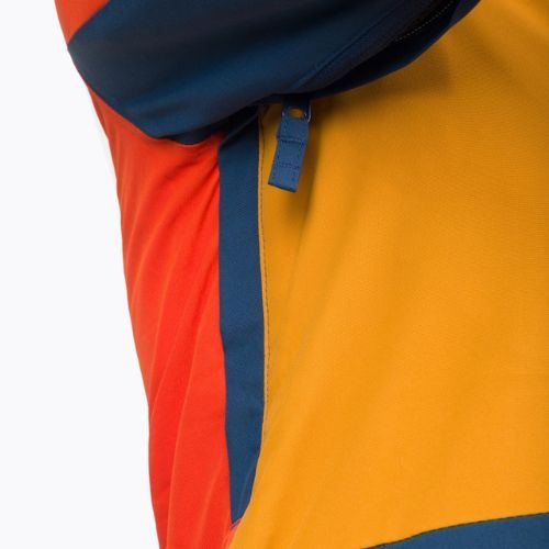 Snowboardjacke Kinder Quiksilver Kai Jones Ambition orange-dunkelblau EQBTJ3169