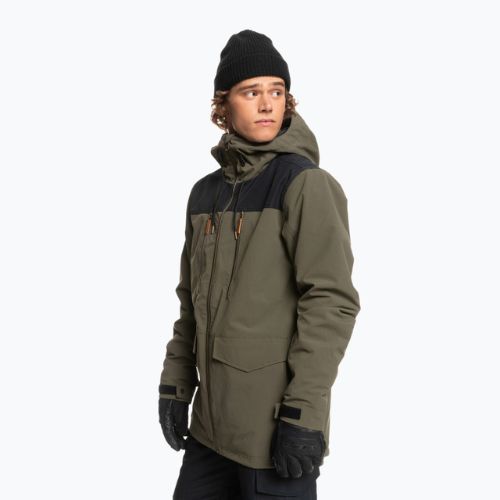 Snowboardjacke Herren Quiksilver Fairbanks grün EQYTJ3388