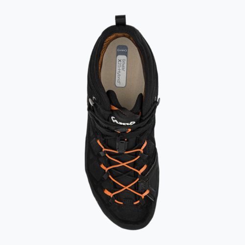 Trekkingschuhe Herren AKU Rock Dfs Mid GTX schwarz-orange 718-18