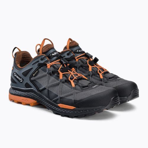 Trekkingschuhe Herren AKU Rocket Dfs GTX schwarz-orange 726-18