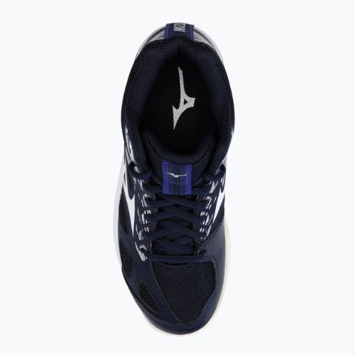 Handballschuhe Kinder Mizuno Stealth Star Mid dunkelblau X1GC21152