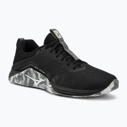 Herren Laufschuhe Mizuno TS-01 Schwarz/Weiß/Quiet Shade 31GC220101
