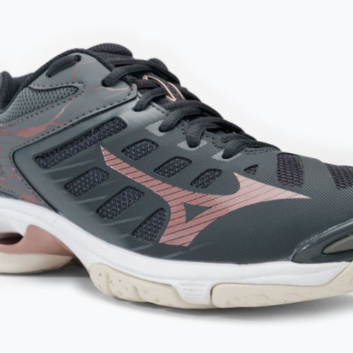Volleyballschuhe Damen Mizuno Wave Voltage Ebenholz/Rose/Quiet Shade V1GC216035