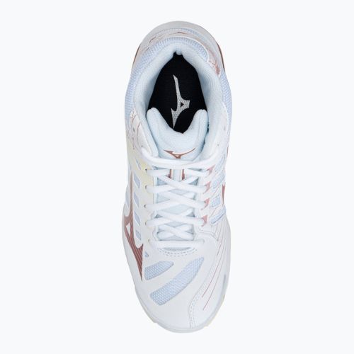Volleyballschuhe Damen Mizuno Wave Voltage Mid weiß V1GC216536