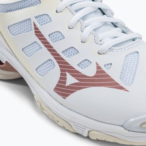 Volleyballschuhe Damen Mizuno Wave Voltage Mid weiß V1GC216536