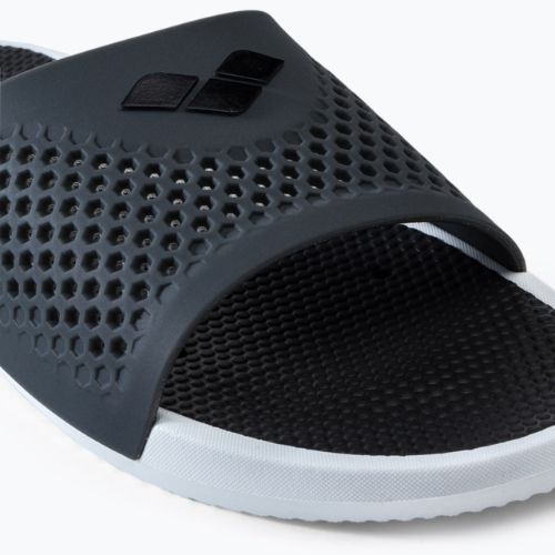 Pantoletten Herren arena Bruno weiß-grau 4372