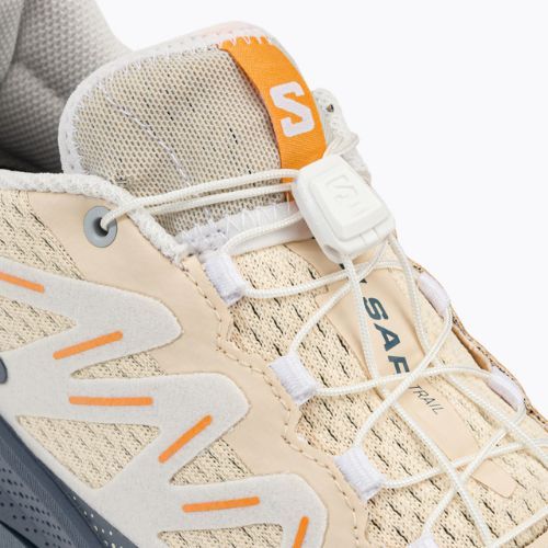 Laufschuhe Trail Damen Salomon Pulsar Trail beige-grau L47216