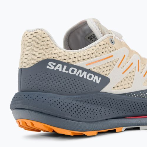 Laufschuhe Trail Damen Salomon Pulsar Trail beige-grau L47216