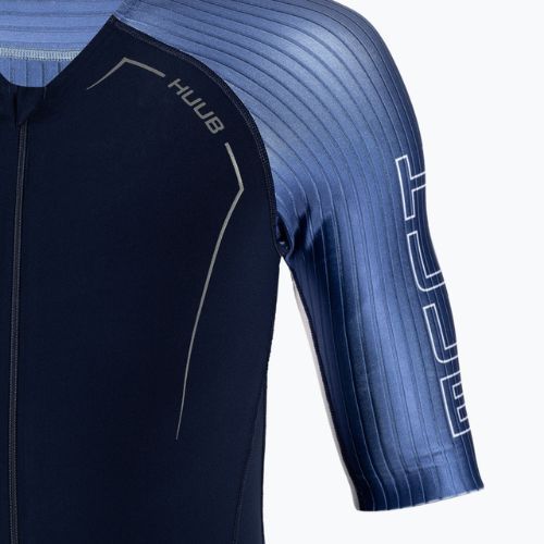 Triathlonanzug Herren HUUB Anemoi Aero + Flatlock schwarz-blau ANEPF