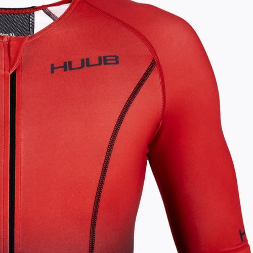 Triathlonanzug Herren HUUB Commit Long Course Suit schwarz-rot COMLCS