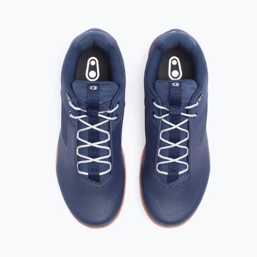 Herren Plateau Radschuhe Crankbrothers Stamp Lace navy blau und braun CR-STL04281A105