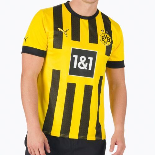 Fußballtrikot Herren PUMA Bvb Home Jersey Replica Sponsor gelb-schwarz 765883