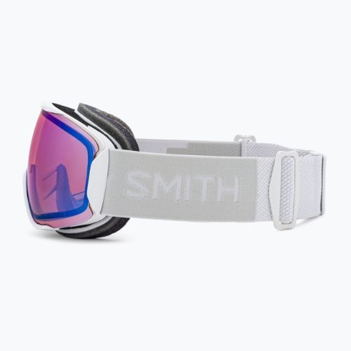 Skibrille Smith Moment white vapor/chromapop photochromic rose flash M745