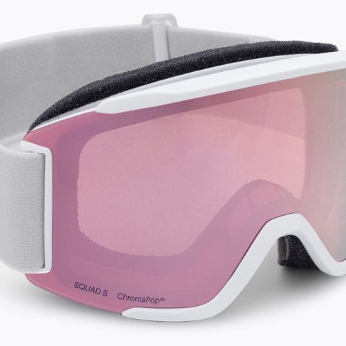 Skibrille Smith Squad S white vapor/chromapop everyday rose gold mirror M764