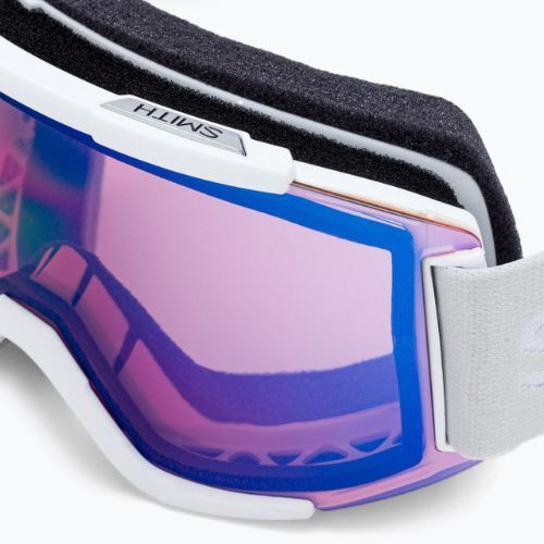 Skibrille Smith Squad white vapor/chromapop photochromic rose flash M668